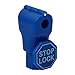 50PCS Peg Hook Stop Lock for Prevent The Sweep Theft of Displayed Products on A Wire Peg, Plastic Blue 6mm Security Lock, Retail Shop Anti-Theft Display Slatwall and Pegboard Hook Lock