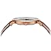 Kezzi Men's Minimalist Quartz Watch with Ultra-Thin Rose Gold and Calf Brown Leather k738