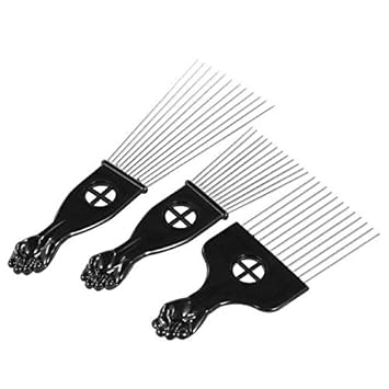 Buy 3pcs Pro Metal Afro Comb African American Hair Styling Set