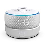 [Upgraded] GGMM D3 Battery Base for Dot 3rd Gen Smart Speaker, Rechargeable Battery Charger with 8 Hours of Playtime, White
