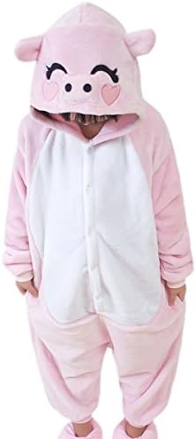 iPerry Children Pink Pig Animal Pajamas Robes Halloween Kids Onesies Costume Kigurumi Cosplay Sleeping Wear