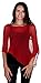 Back From Bali Womens Sheer Poncho Shrug Bolero, Lightweight Summer Shrug Pullover Sweater Red