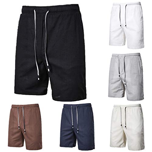 Simayixx Men's Casual Shorts Workout Comfy Shorts Summer Breathable Loose Shorts Teen Boys Basketball Short Pants White