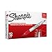 Sharpie 32002 Twin Tip Fine Point and Ultra Fine Point Permanent Marker, Red, 12-Pack primary