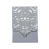 PONATIA 25PCS Lacer Cut Invitations Cards with Rhinestone Hollow Flora Favors For Wedding Bridal Shower Invitation Baby Shower Engagement Birthday Invitation Graduation (Sliver Grey)