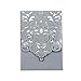PONATIA 25PCS Lacer Cut Invitations Cards with Rhinestone Hollow Flora Favors For Wedding Bridal Shower Invitation Baby Shower Engagement Birthday Invitation Graduation (Sliver Grey)