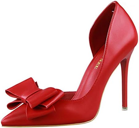 Women Shoes,YJYdada Women Pumps Sweet Bowknot High Heels Shoes Sexy Thin Pointed Single Shoes