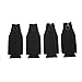 E-Living 330ML (12 OZ) Collapsible Neoprene Beer Bottle Cooler/Coolie/Cover/Insulator/Holder/Huggie/Sleeve for Beer - 4 Pack (Black)