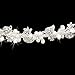 ULTNICE Rhinestone and Pearl Wedding Hairband Bride Bridal Headband Tiara Hair Accessories (Sliver)