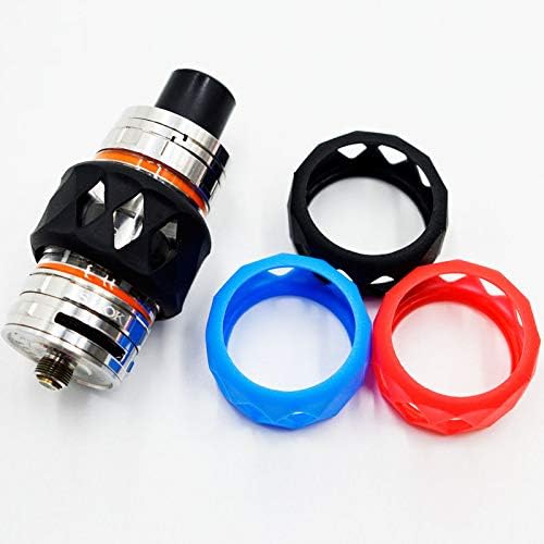 RUIYITECH Bubble Glass Tube Protective Cover Wrap Sleeve Skin For Zeus X Manta TFV8 TFV12 Prince Uforce T2 T1 Dead Rabbit RTA (2PCS) (Black) - Image 5