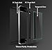 iPhone SE Case, COOLQO® Full Body Coverage Ultra-Thin Hard Hybrid Plastic with [Slim Tempered Glass Screen Protector] Protective Case Cover for Apple iPhone SE (2016) & iPhone 5/5S (Black)
