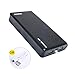 Dual USB 20000mAh Compact Portable Charger, 18650 Batteries Portable Power Bank Charger Box for iPhone 7 6 6S Plus 5S, iPad, Samsung (bule)