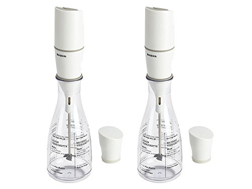 Set of 2 BonJour White/Clear Chef's Tools Salad bundled by Maven Gifts