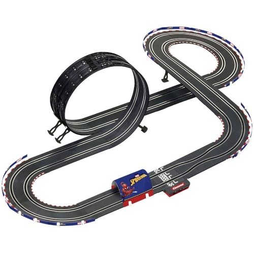 Carrera - 20062580 GO!!! Spider Racing Rennbahn-Set I Rennbahn mit lizensierten Slotcars | bis zu 2 Spieler | Für Kinder ab 6 Jahren & Erwachsene