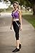 NIRLON Capri 3/4 Yoga Pants Sides Pocket High Waist Workout Black Leggings for Women