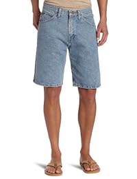 Lee pantaloncillos de jean de corte recto y calce regular para hombre