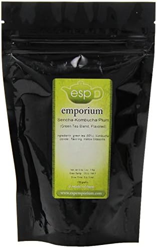ESP Emporium Green Tea Blend, Sencha Kombucha/Plum, 3.53 Ounce
