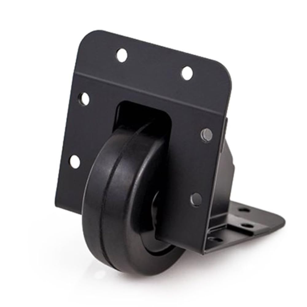 Penn Elcom Steel Recessed Corner Castor 64mm/2.52" Black W2065K