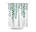 LIVILAN Plant Shower Curtain, Green Eucalyptus Shower Curtain for Bathroom, Watercolor Leaves and Botanical Succulent Bathroom Decor,72W x 72H, Extra Long Waterproof Fabric