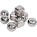 Xummit Whiskey Stones - Set of 8 Stainless Steel Whiskey Ice Cubes & Diamonds with Freezing Storage Tray and Tongs Reusable Wine Chillers, Whisky Chillers, Whiskey Chilling Rocks