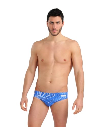 ARENA Performance Men's Marbled Swim Brief Chlorine Resistant MaxLife Swimsuit…