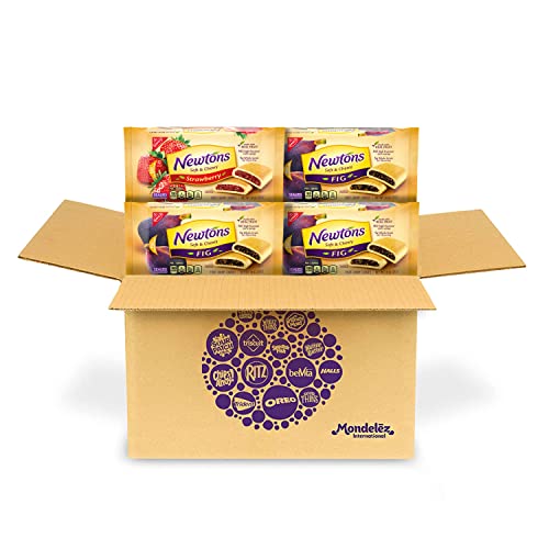 NEWTONS SOFT & FRUIT CHEWY FIG & STRAWBERRY COOKIES VARIETY PACK, (FIG BARS, STRAWBERRY BARS), 4 PACKS