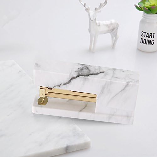 Acrylic Marble Stapler Marble Printing Manual Stapler Fashion Gold Metal Stapler Acrylic Office Accessories