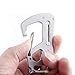 Tacray GK1602 Titanium EDC Keychain - 12 Tools in 1 - Bottle Opener, Wrench, Screw Driver, Key Clip, etc. - Universal Everyday Carry Pocket and Backpack Tool