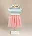 Meihuida Little Girls Short Sleeve Striped Clothing Chiffon Skirt Cotton Dress (2T(for 2-3 Years))