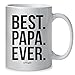 Muggies Best Papa Ever Mug - Christmas/Birthday/Father's Day Gift For Men, Husband, Grandpa & Dad! Coffee Tea 11oz Cup With Woodworking Ebook