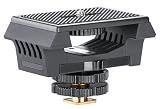 Movo SMM8 Universal Microphone and Recorder Shock Mount to fit Zoom H1, H1n, H2n, H4n Pro, H5, H6, Tascam DR-40x, DR-05x, DR-07x, and More - Mount on DSLR's, Boom Poles, and Hand Grips