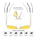 Myiaur Night Vision Glasses, Aviator Night Driving Glasses for Men&Women, Anti Glare Vision Yellow Glasses for Driving