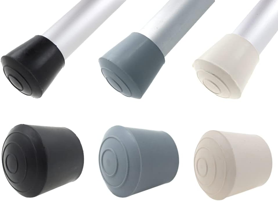 Lifeswonderful 16mm Black Rubber Furniture Feet Ferrule Caps Pack of 16
