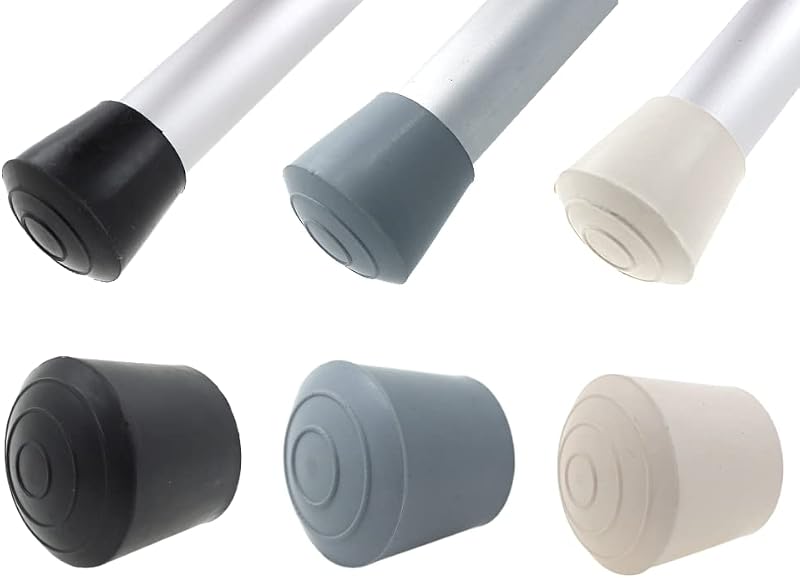 Lifeswonderful 16mm Black Rubber Furniture Feet Ferrule Caps Pack of 16