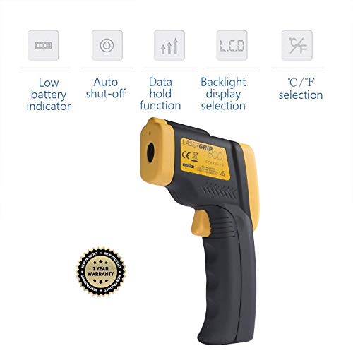 Etekcity-800-Termmetro-Infrarrojo-Digital-Lser-50-a-750-para-Coche-Cocina-Agua-Piscina-Lasergrip-Medidor-IR-Digital-sin-Contacto-Pistola-de-Temperatura-LCD-Iluminacin-con-Pilas