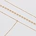 Boosic Multilayer Pendent Necklace Tiny Shiny Disc Choker Y Lariat Necklace For Women Gold Tone