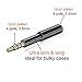 MobilePal SureFit 2-Inch Headset Audio Jack Extender for iPhone and Android Cases with Gold Plated 4-Pole 3.5mm Connectors (Titanium Gray)