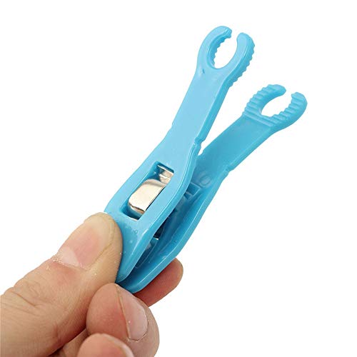 Body Piercing Clamps Tool - Yuelong 25PCS Disposable Round Body Piercing Needle Slot Forcep Clamp Piercing Clip Septum Ear Nose Lip Navel Tattoo Piercing Supplies (Round)