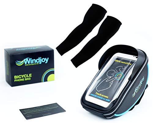 Windjoy Bike Bag Waterproof Touch Screen Phone Case Handlebar Bags Bicycle Accessories iPhone X 8 7 Plus 6s 6 Plus 5s 5 / Samsung Galaxy s7 s6 Note 7 Cellphone Below 6.0 Inch with Sun Visor Phone Hold