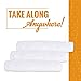 Baby Changing Pad Liners - 3 Pack - Reversible: Soft Bamboo Terry Cloth or Waterproof TPU - Large Reusable Diaper Mat - Machine Washable - by Lil' Me