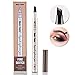 Eyebrow Tattoo Pen Microblading Eyebrow Pencil Tattoo Brow Ink Pen with a Micro-Fork Tip Applicator Creates Natural Looking Brows Effortlessly and Stays on All Day (Brown)