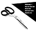 Scissors Professional Super Sharp for Tailor Sewing Fabric with Black Rubber Comfort Grip Handle, Household Office Multipurpose Scissors, 255 mm Long