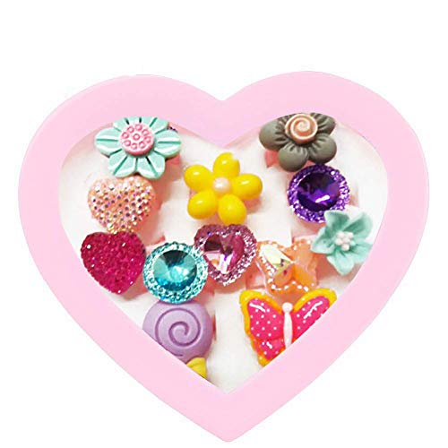 7Queen Value Set Princess Necklace Bracelet Kids Play Jewelry Little Girls Jewel Rings Costume Necklaces Toddler Dress up Jewelry - Thumbnail 6