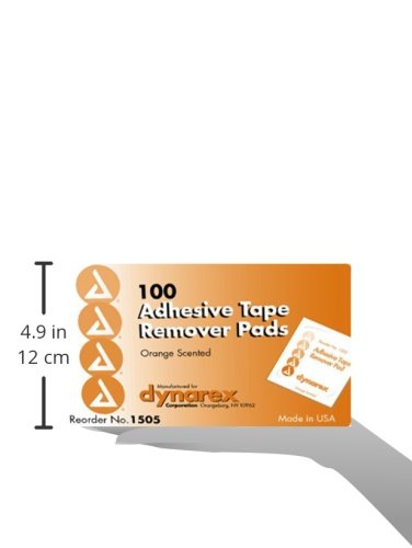 Dynarex Adhesive Tape Remover Pad, 10-Count (Pack of 2)