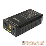 TalentCell 24V Lithium ion Battery PB240A1, Rechargeable 22400mAh 82.88Wh Li-ion Batteries Pack with DC 24V/12V and 5V USB Output for LED Light Strip, CCTV Camera, Smartphone and More