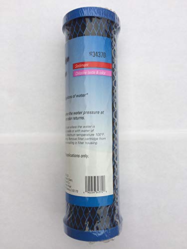 Taste And Odor Filter Cartridge For Under Sink Or Countertop Applications, Model Number 42-34370