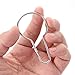 OUNONA 12 Pcs Shower Curtain Hooks Glide Shower Hooks/Rings,for Bathroom Shower Rods Curtains Liners(Silver)