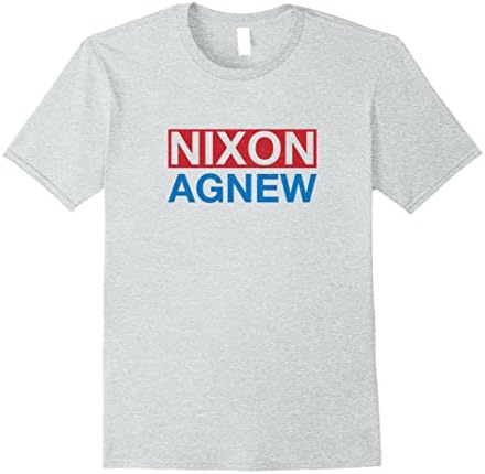 Men's Vintage Nixon Agnew Campaign T-Shirt Small Heather Grey