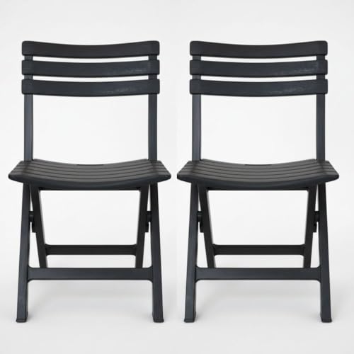 Cadeira Portátil Dobrável Preta – Ideal para Eventos, Praia e Camping | Plástico Reforçado 110 kg (1)
