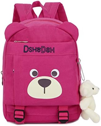 Animal Kindergarten Kids Backpack School Bag Children Toddler Boy Girl Knapsack (large Rose red)
